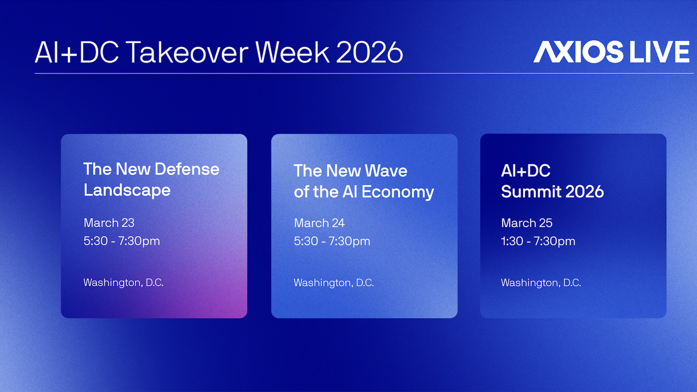 Watch live: Axios AI+DC Takeover Week events
