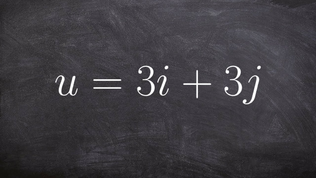 How to find the direction of a vector as a linear combination