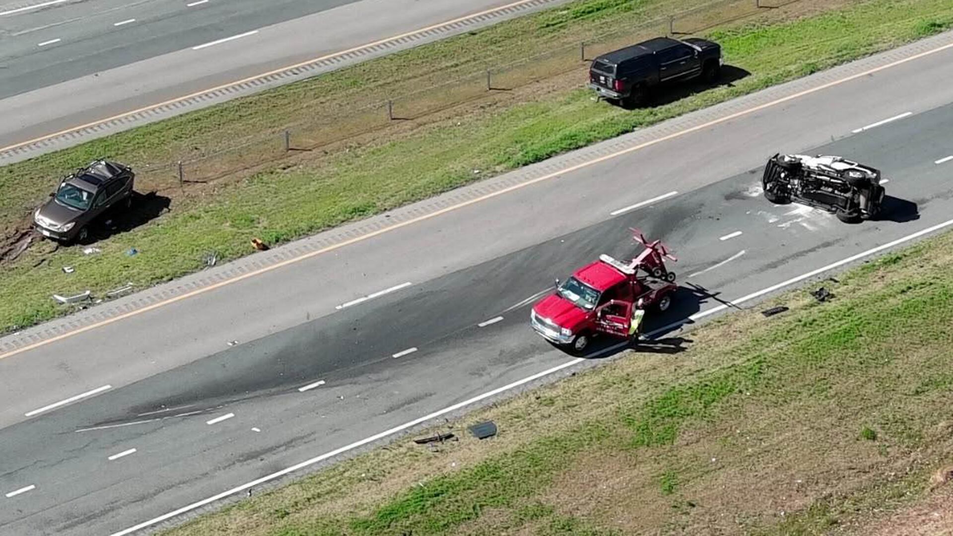 Both drivers charged in crash that closed down I-587