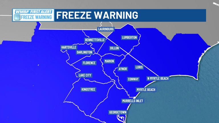 First alert: Freeze warning issued for tomorrow morning