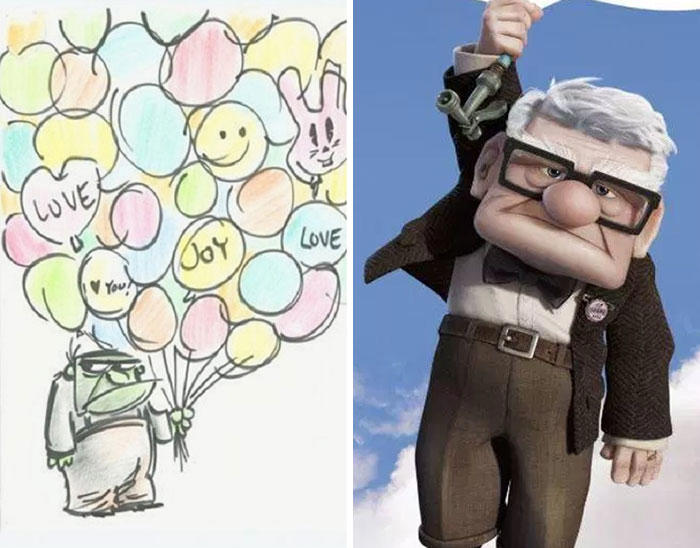 22 Original Concept Art Pieces Of Disney Characters