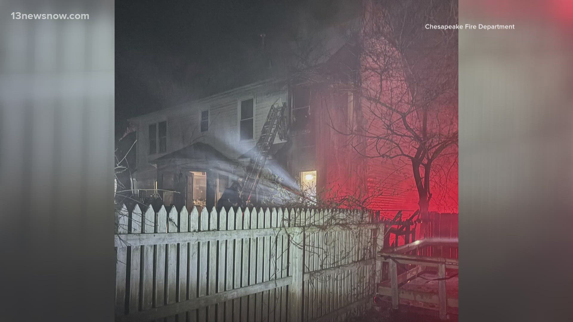 3 people displaced after house fire on Lynnhurst Boulevard in Chesapeake