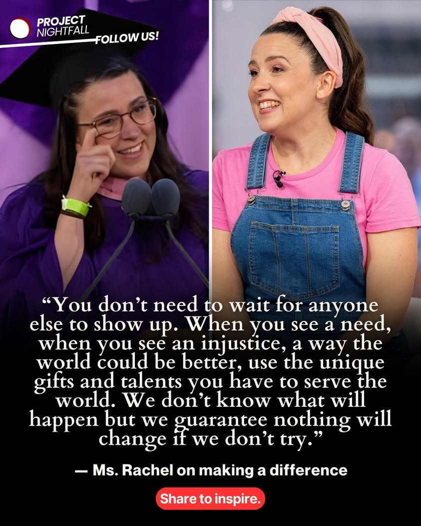 Ms. Rachel's bombshell speech: Your doubts are lies. You're the one!
