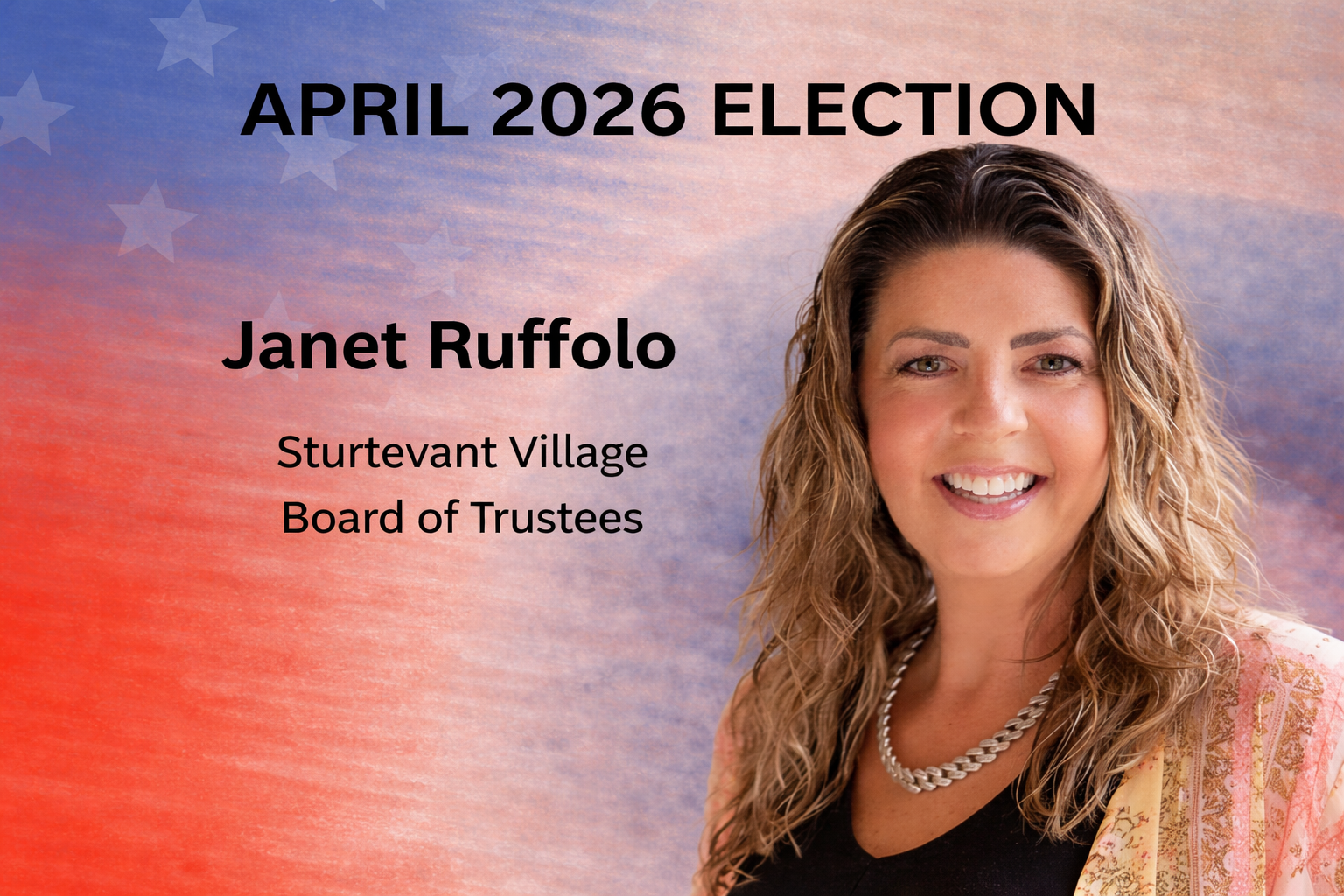 Janet Ruffolo: Sturtevant Village Board of Trustees candidate in April 2026