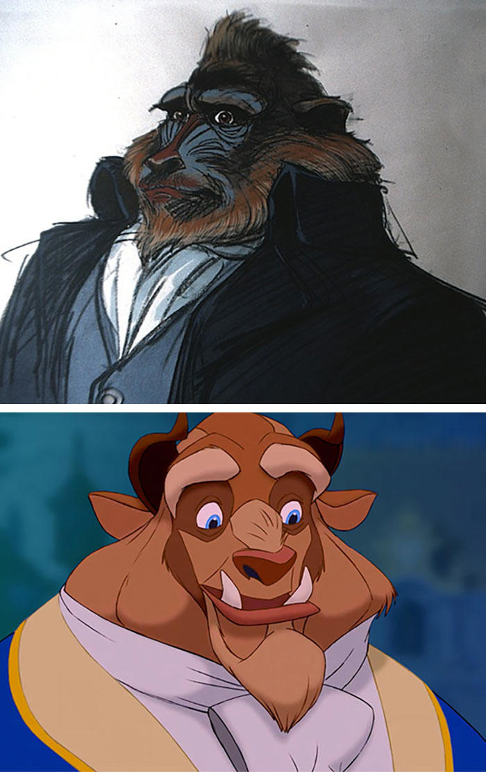 22 Original Concept Art Pieces Of Disney Characters