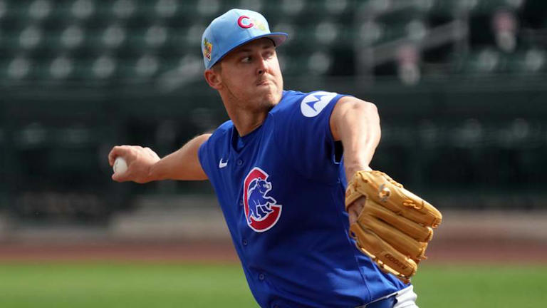 Jameson Taillon in spring training, looking focused and determined