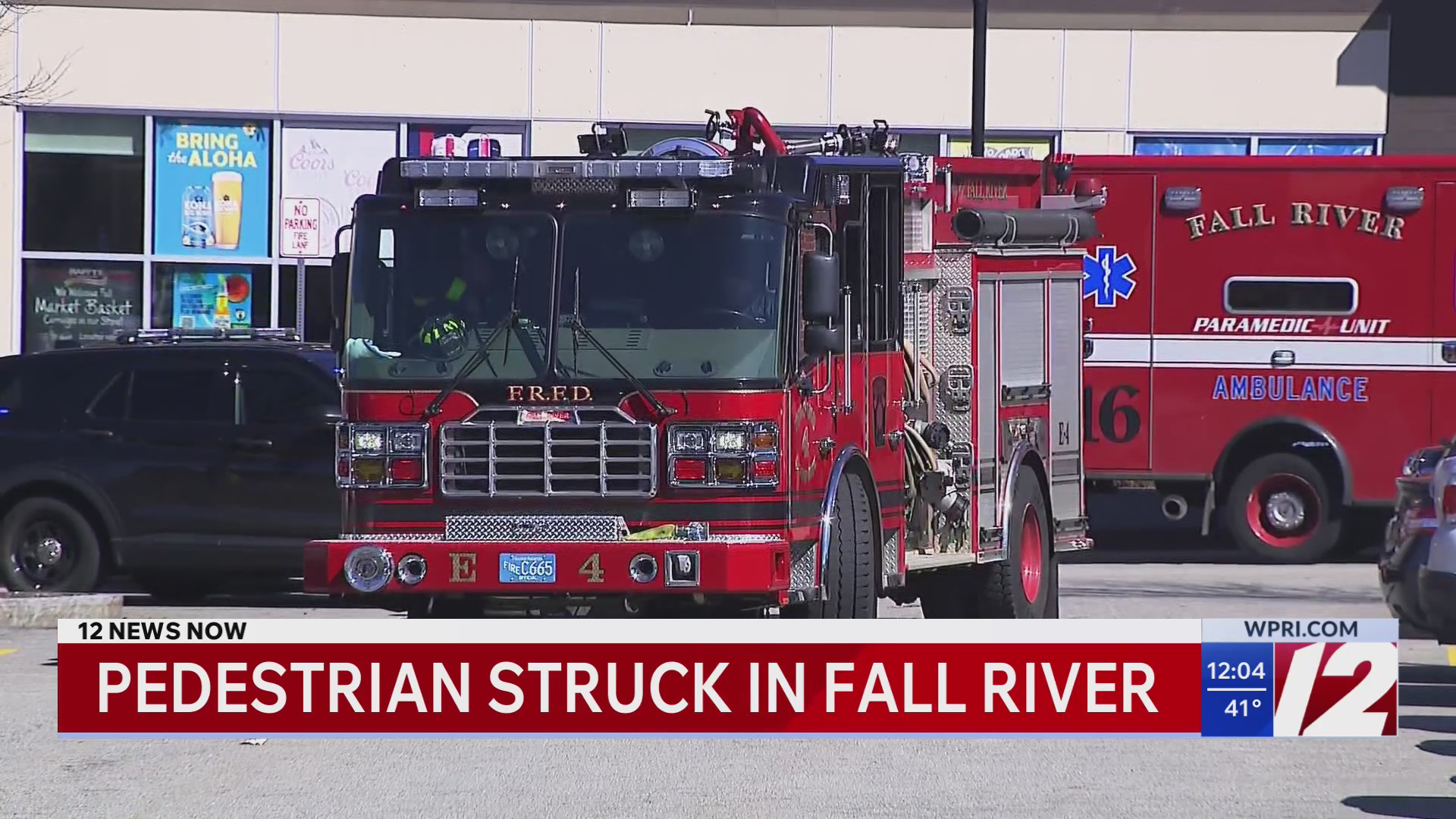 Pedestrian struck in Fall River