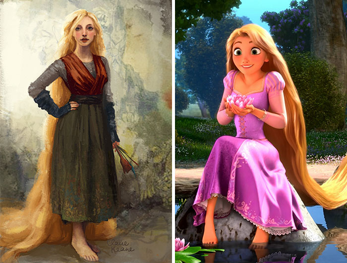 22 Original Concept Art Pieces Of Disney Characters