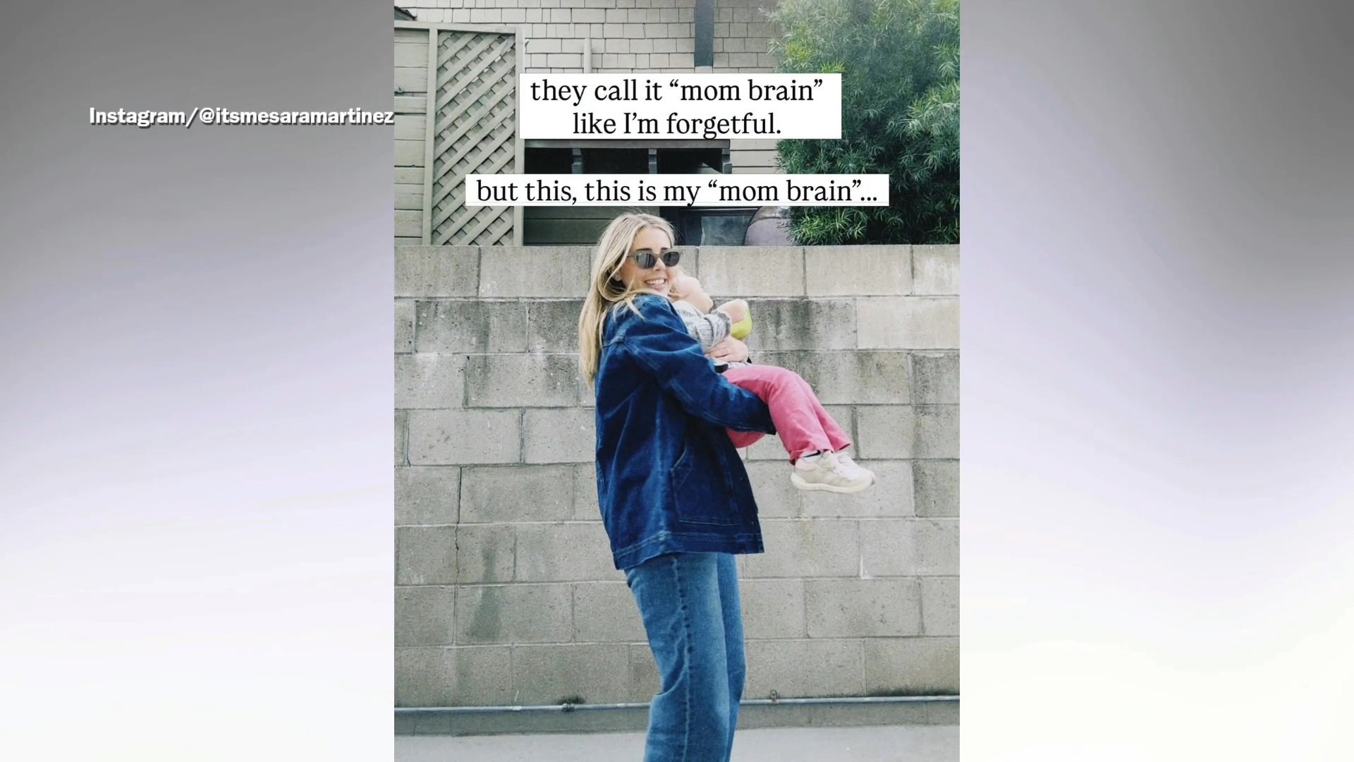 Woman’s rebrand on mom brain goes viral