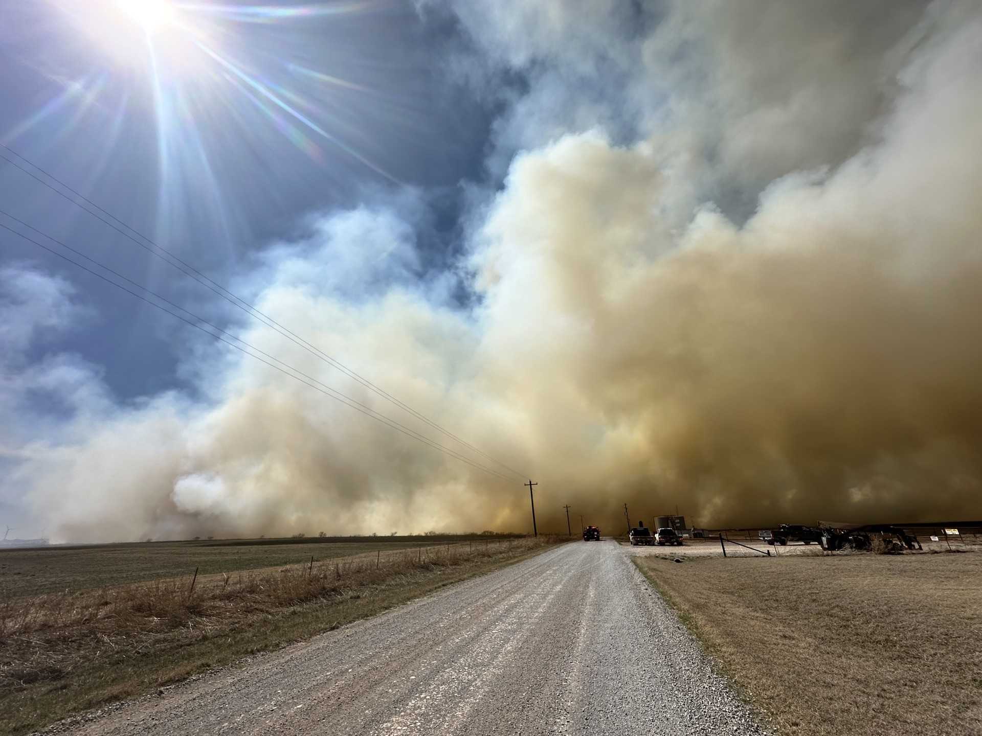 Oklahoma wildfires: Okarche sees large fire as red flag warning continues