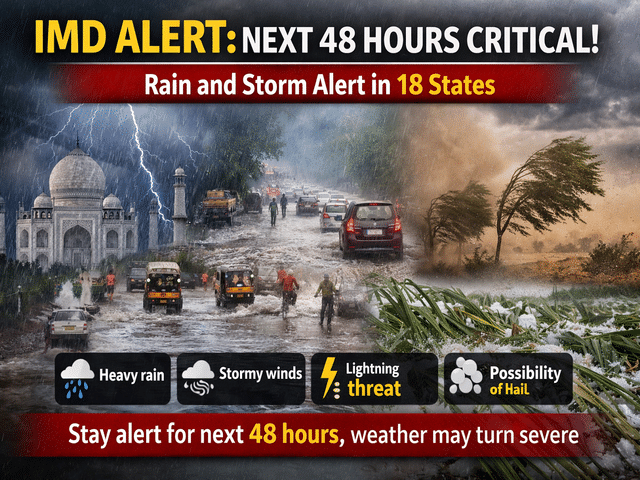 IMD issues 48-hour weather alert: Rain, thunderstorms and strong winds ...