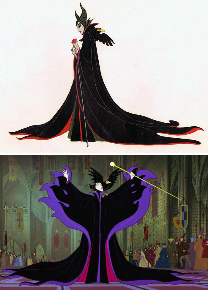 22 Original Concept Art Pieces Of Disney Characters