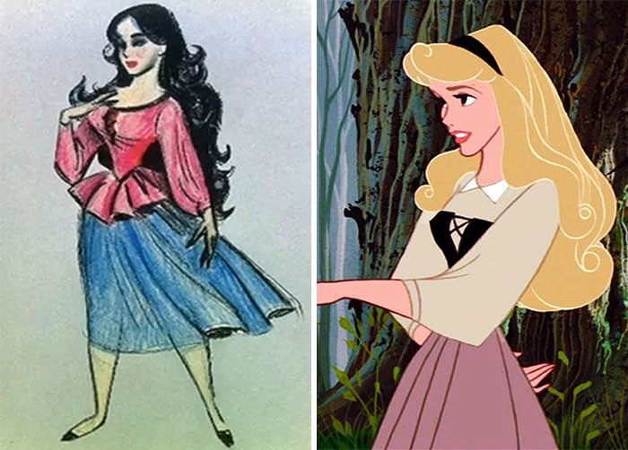 22 Original Concept Art Pieces Of Disney Characters