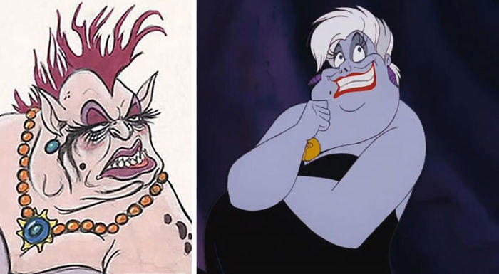 22 Original Concept Art Pieces Of Disney Characters