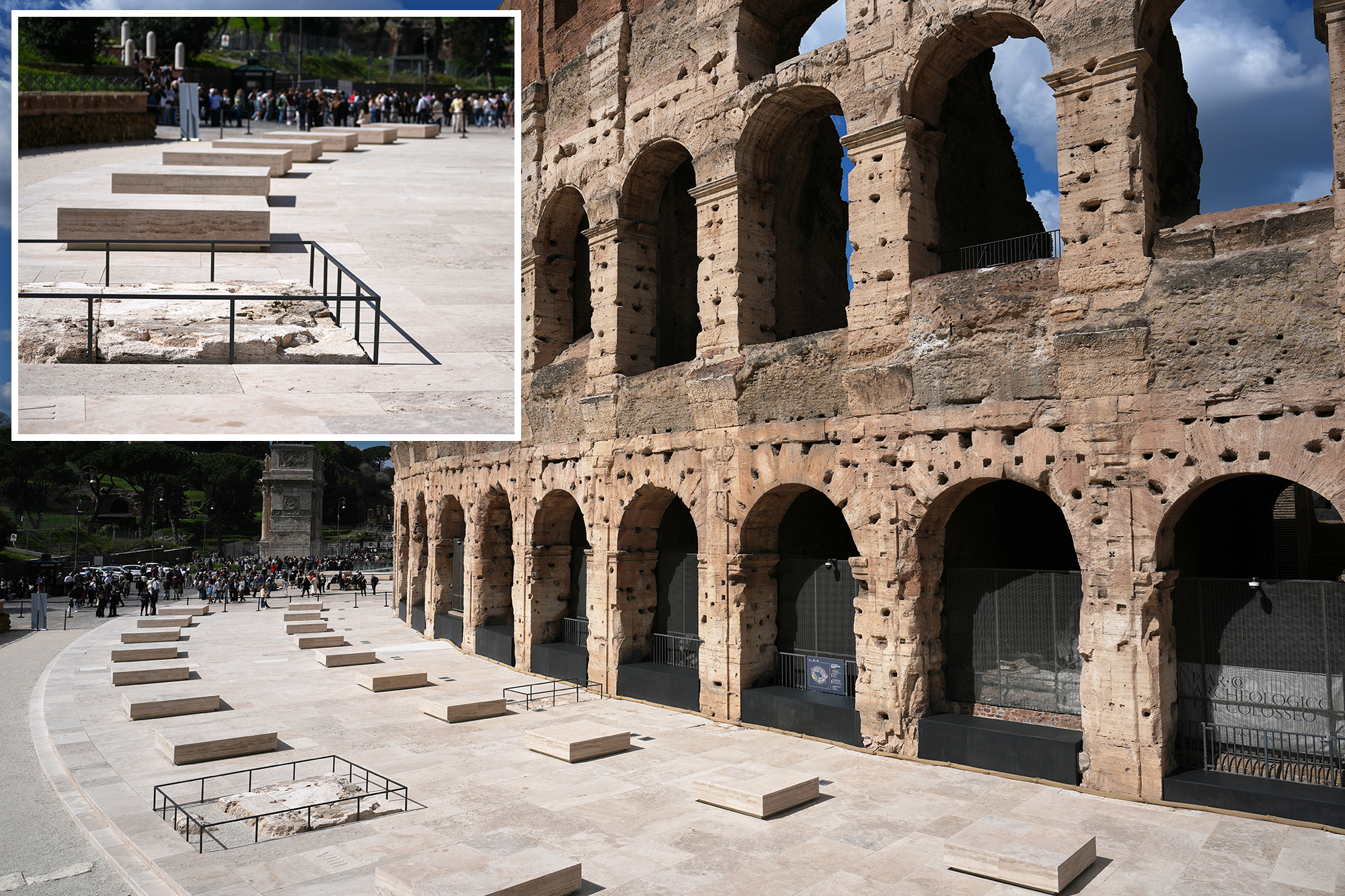 Rome’s Colosseum get a facelift that recreates ancient columns from ...