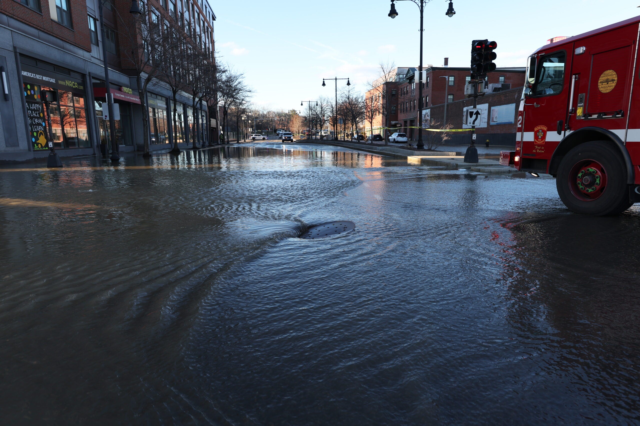 Major water main break in Jackson Square floods streets, causes detours