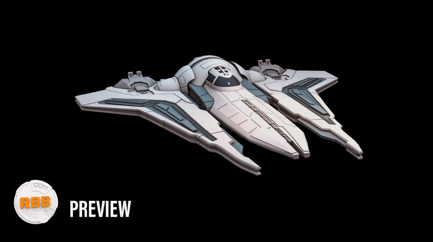 Bo Katan Drop Ship STL Render for 3D Printing Mandalorian Inspired