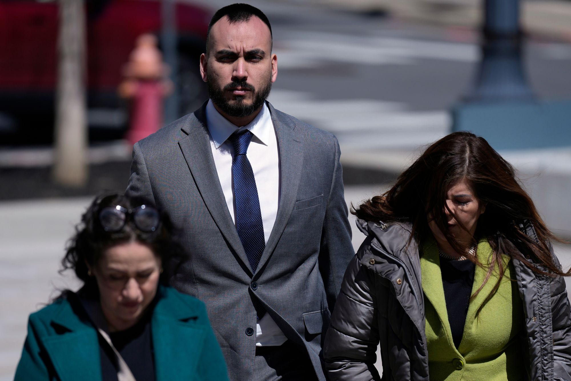 Her husband Alejando Medina says the nation’s ‘broken immigration system has deeply harmed thousands upon thousands of families across the country’ (AP)