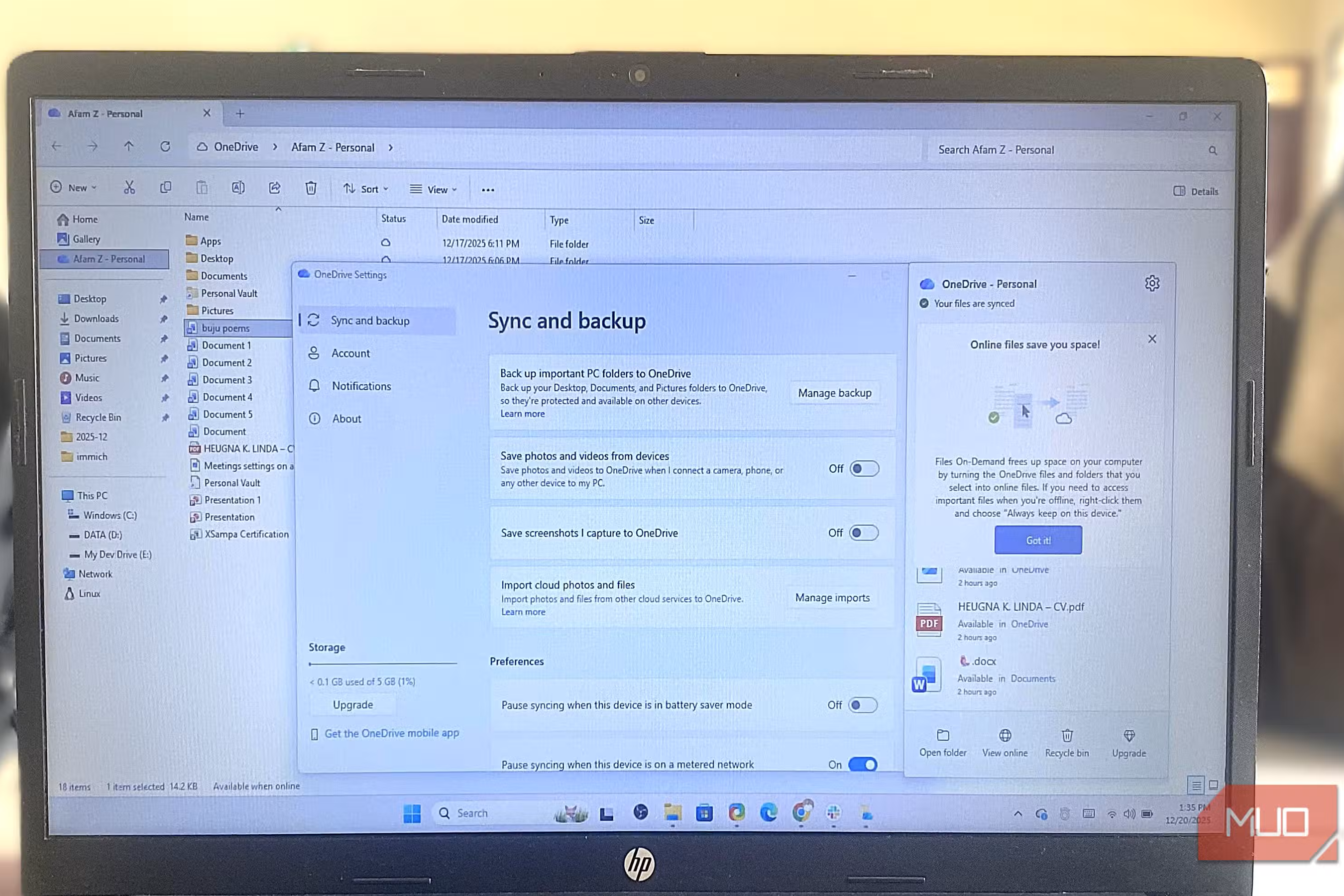 OneDrive was seriously annoying until I set it up like this