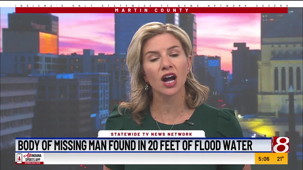 Body of missing man found in 20 feet of floodwaters