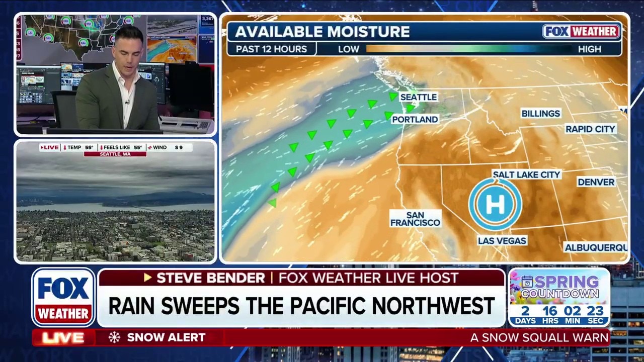 Heavy rain sweeps through the Pacific Northwest increasing flood and ...