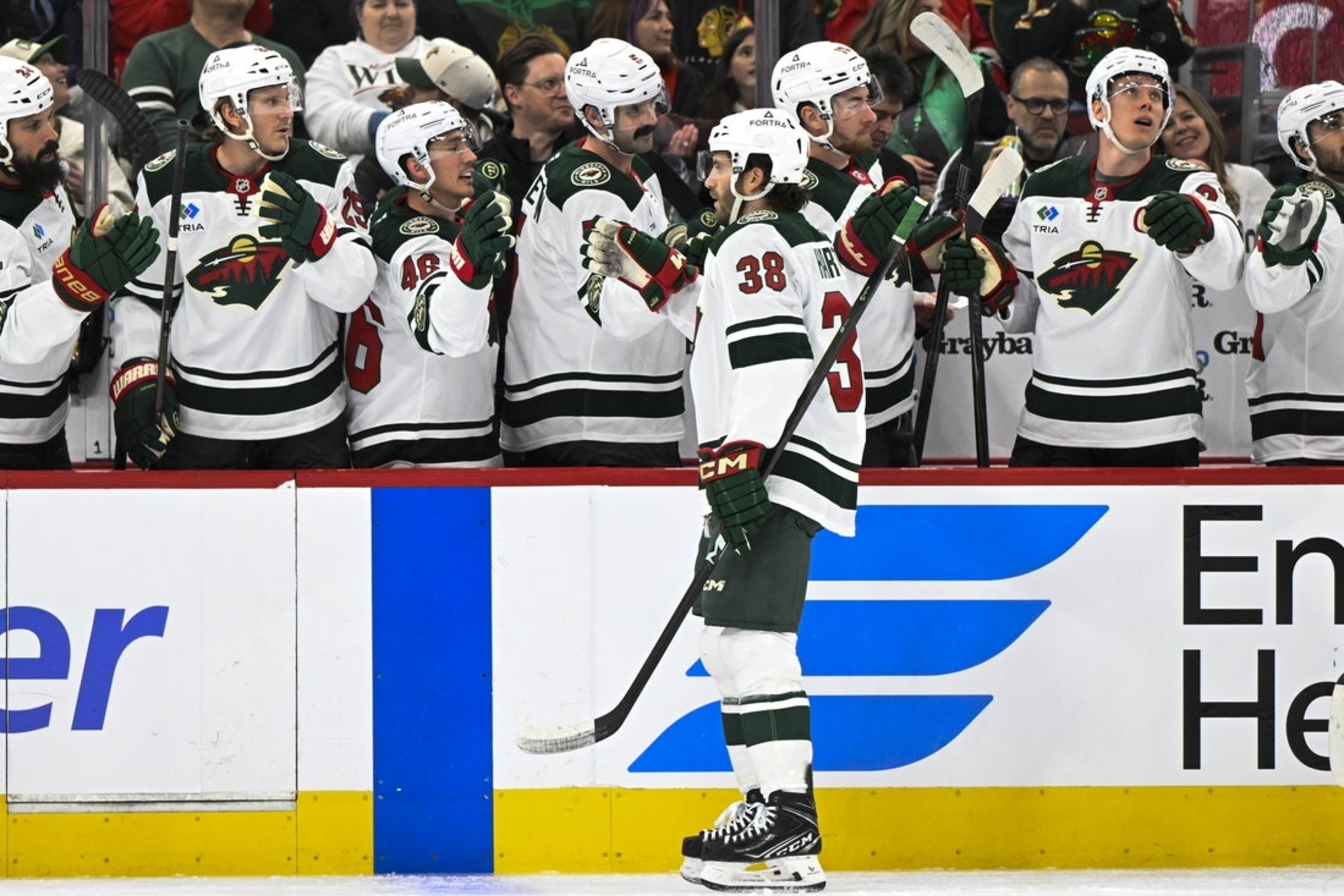 Wild deju vu: Minnesota again beats Blackhawks 4-3 beyond regulation