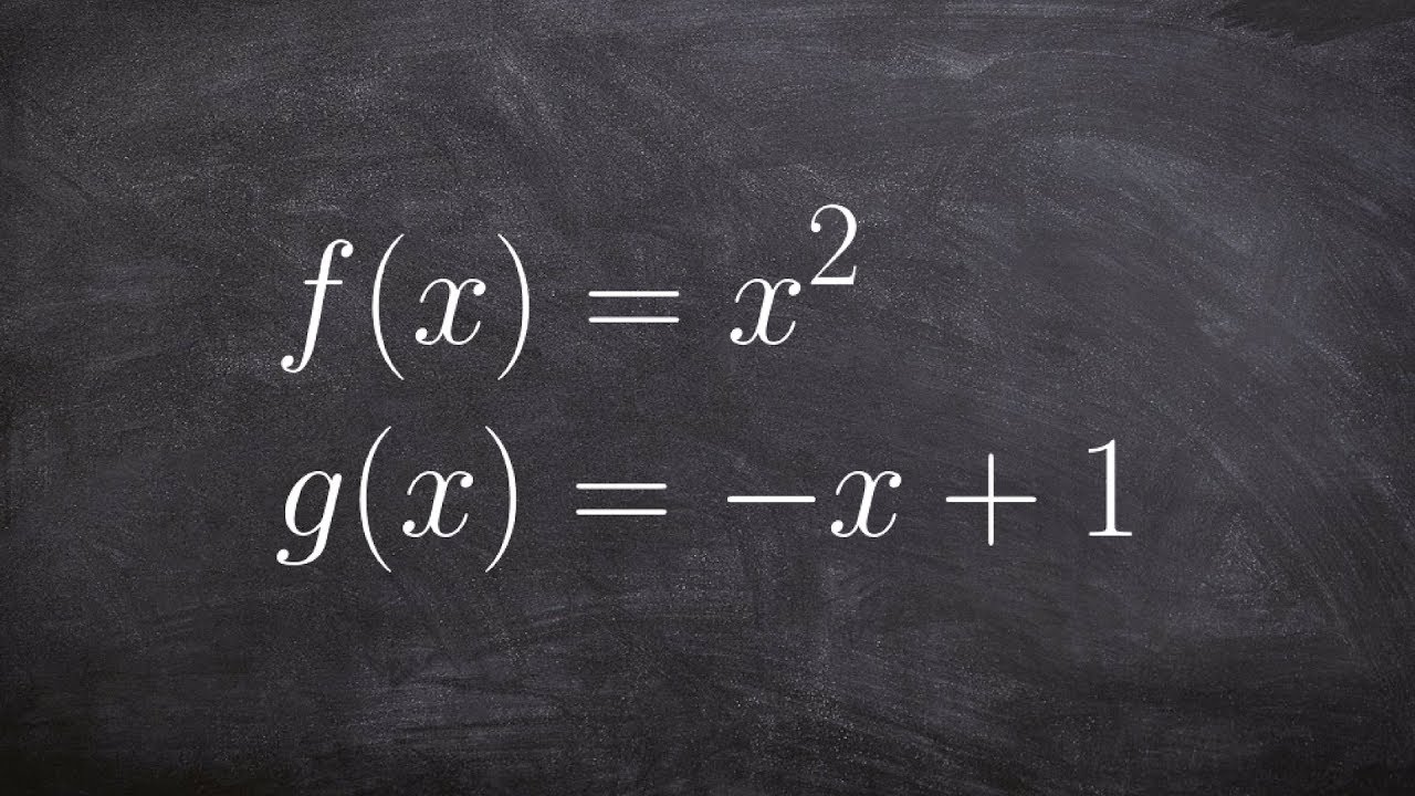 Learn the composition of two functions
