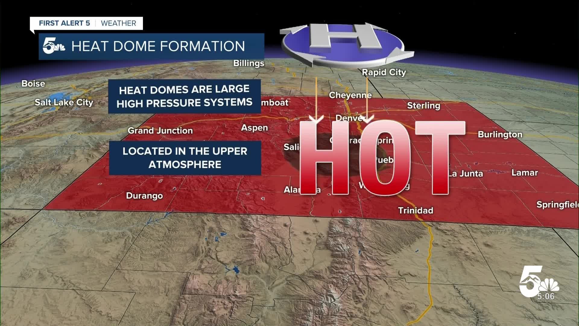 How a summer-like heat dome drives this week's record warmth