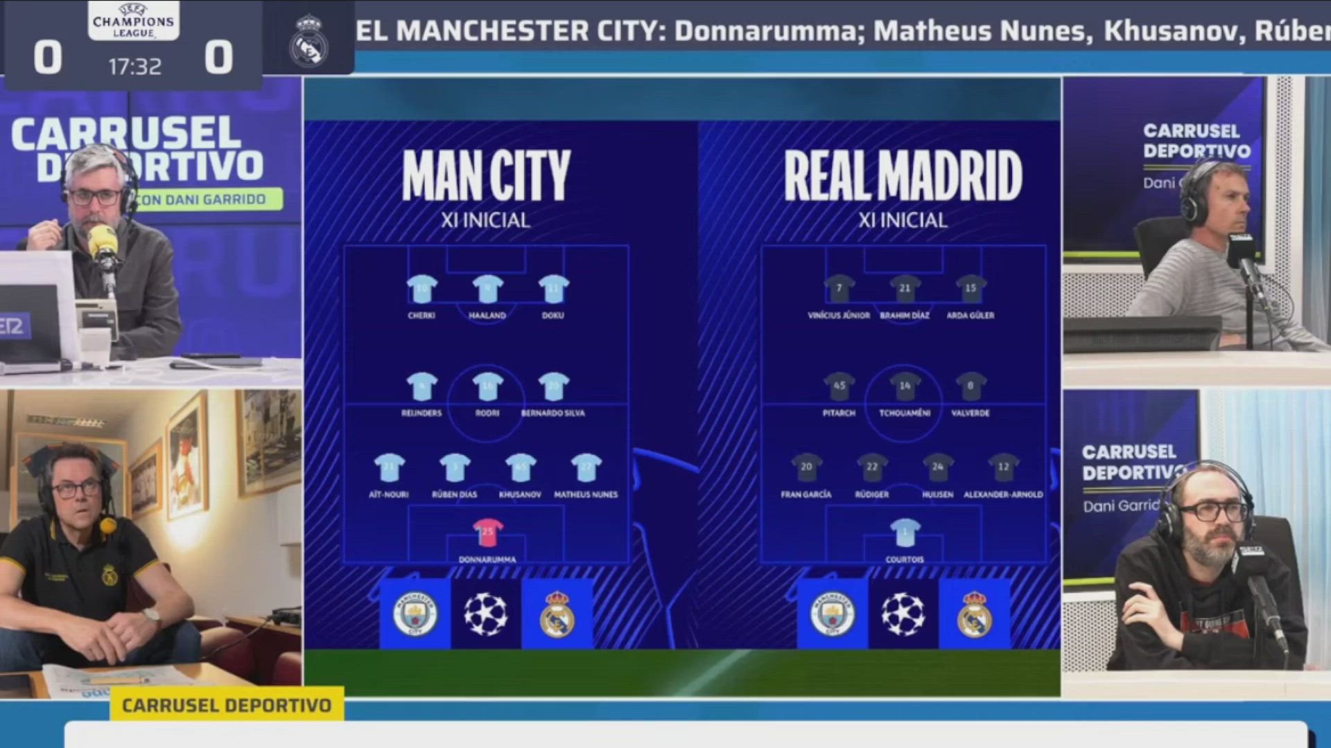 Resumen y goles del Manchester City 1 - Real Madrid 2 | Audio Carrusel
