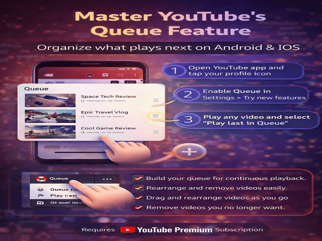 Take control of your playback: Mastering YouTube's new video queue ...