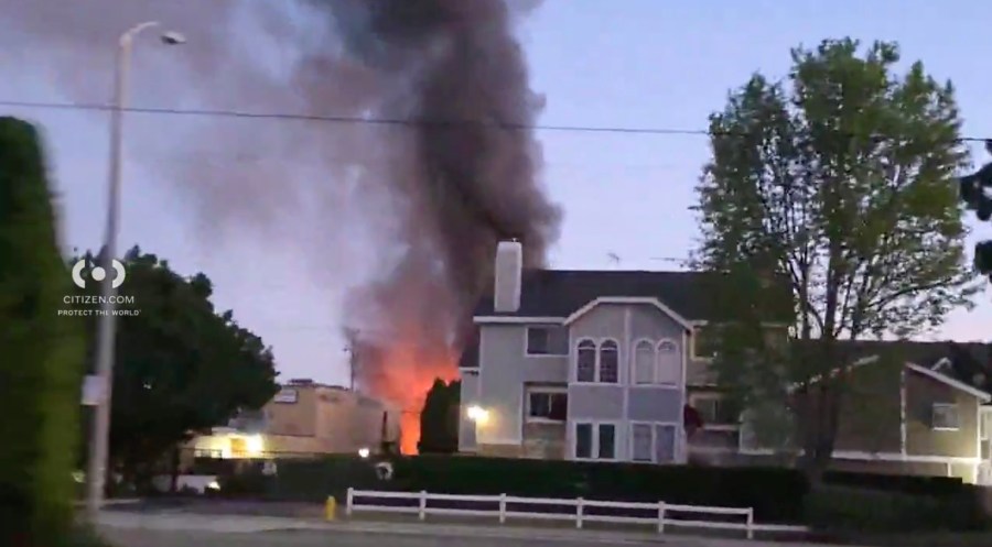 Raging Orange County house fire leaves 1 dead, 1 hospitalized