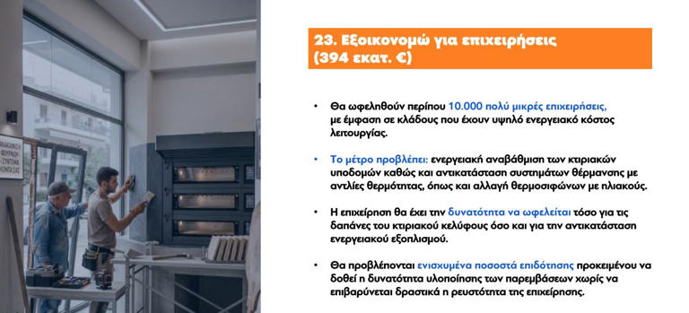 Εξοικονομώ για επιχειρήσεις