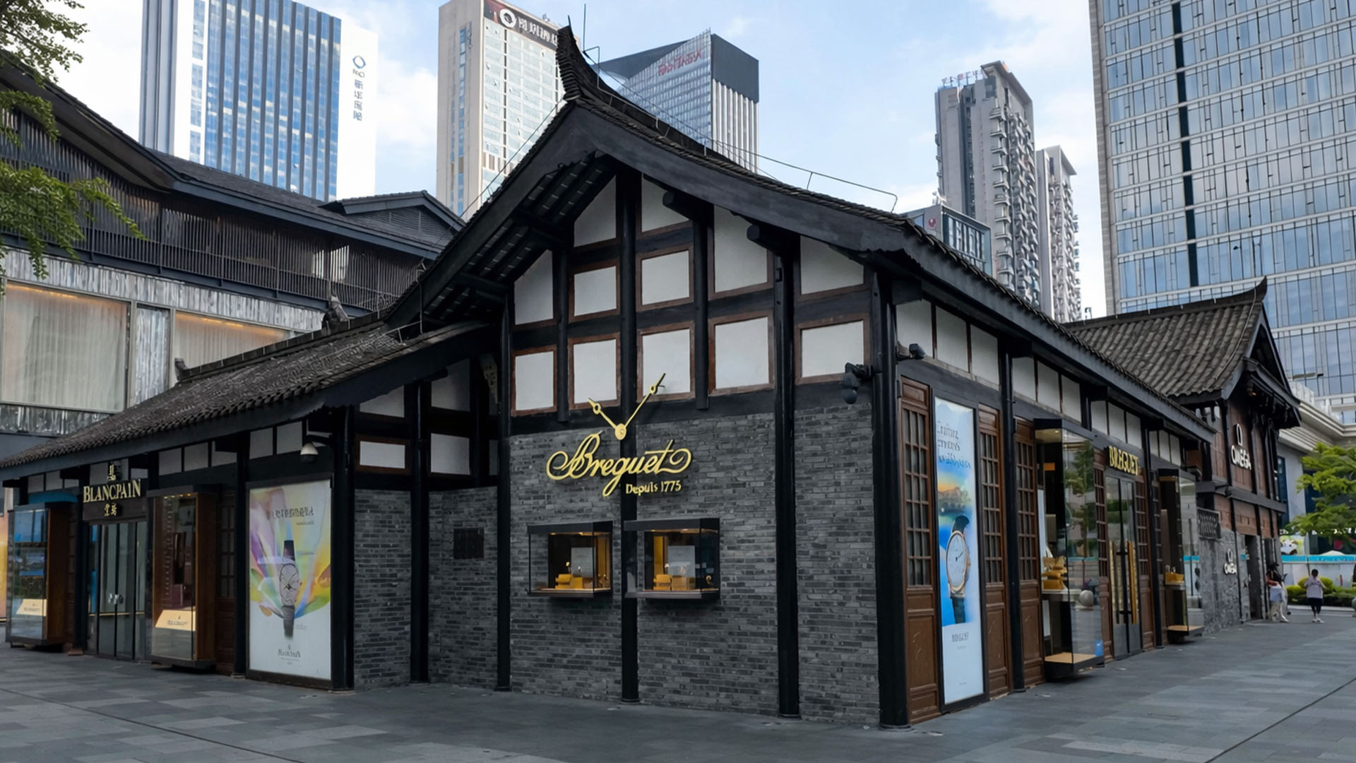 Why do traditional buildings remain in modern China?