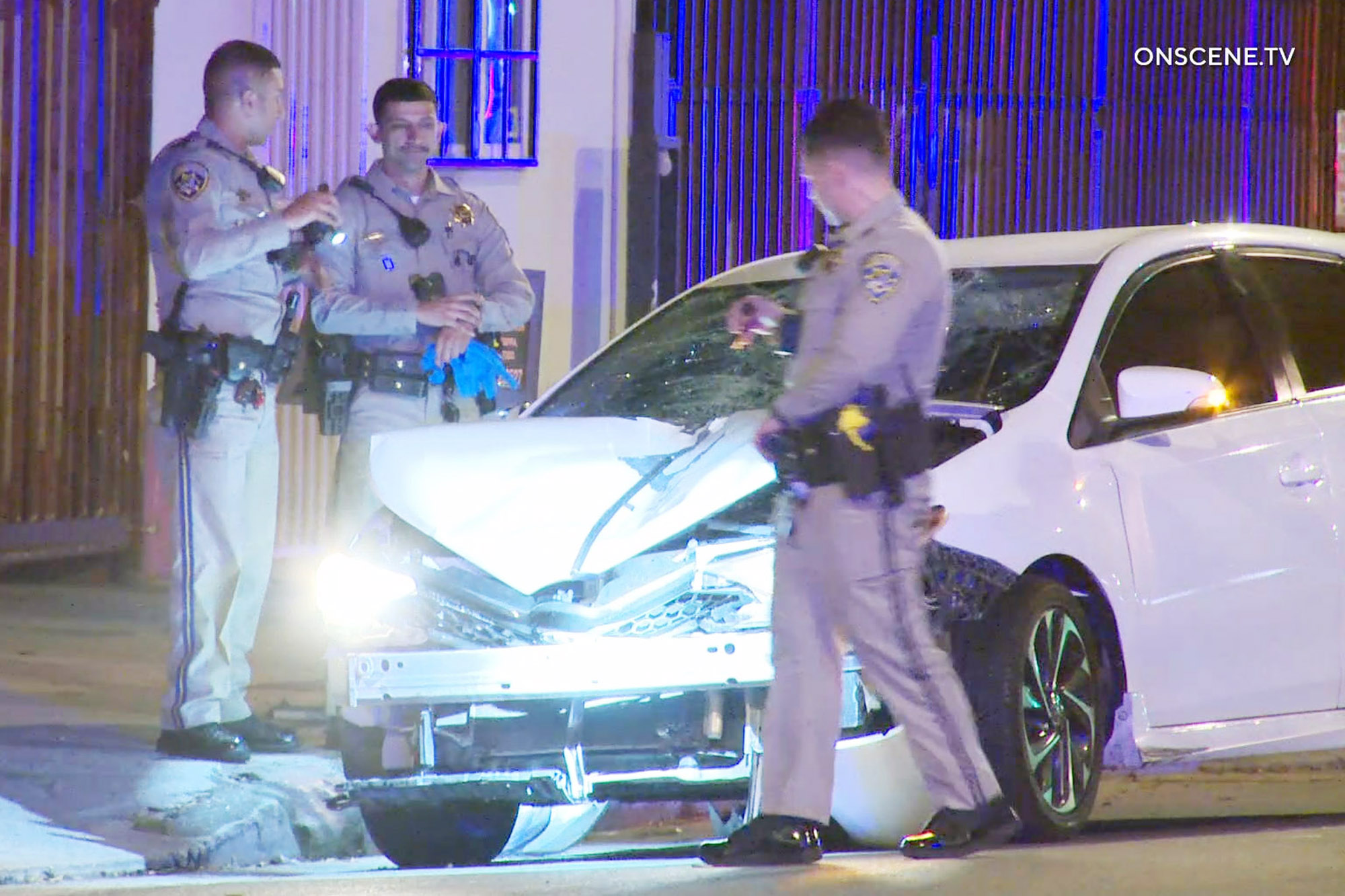 Horrifying moment pedestrian is killed in hit-and-run crash in Los Angeles