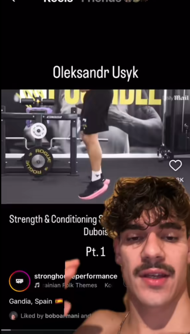 Gym routine example for high performance athletes
