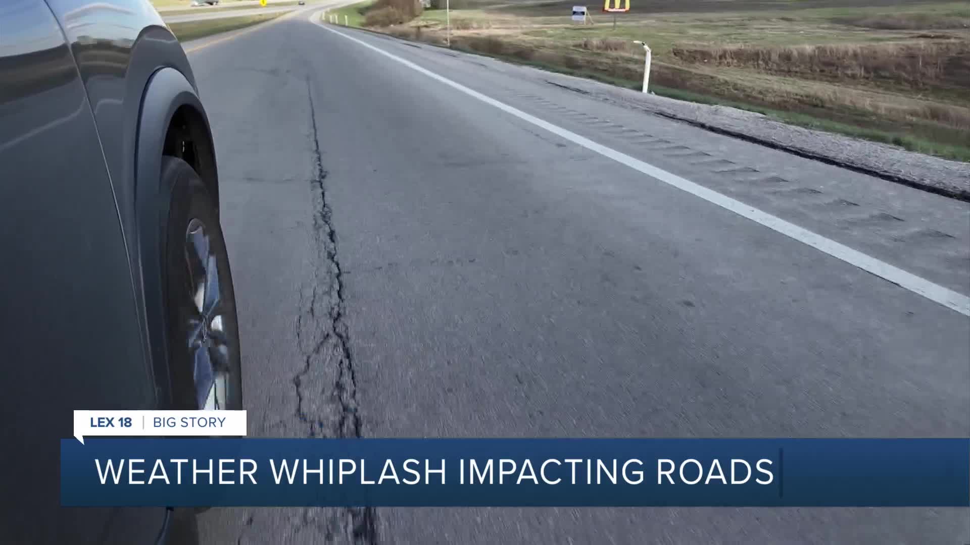 Weather whiplash impacting roads