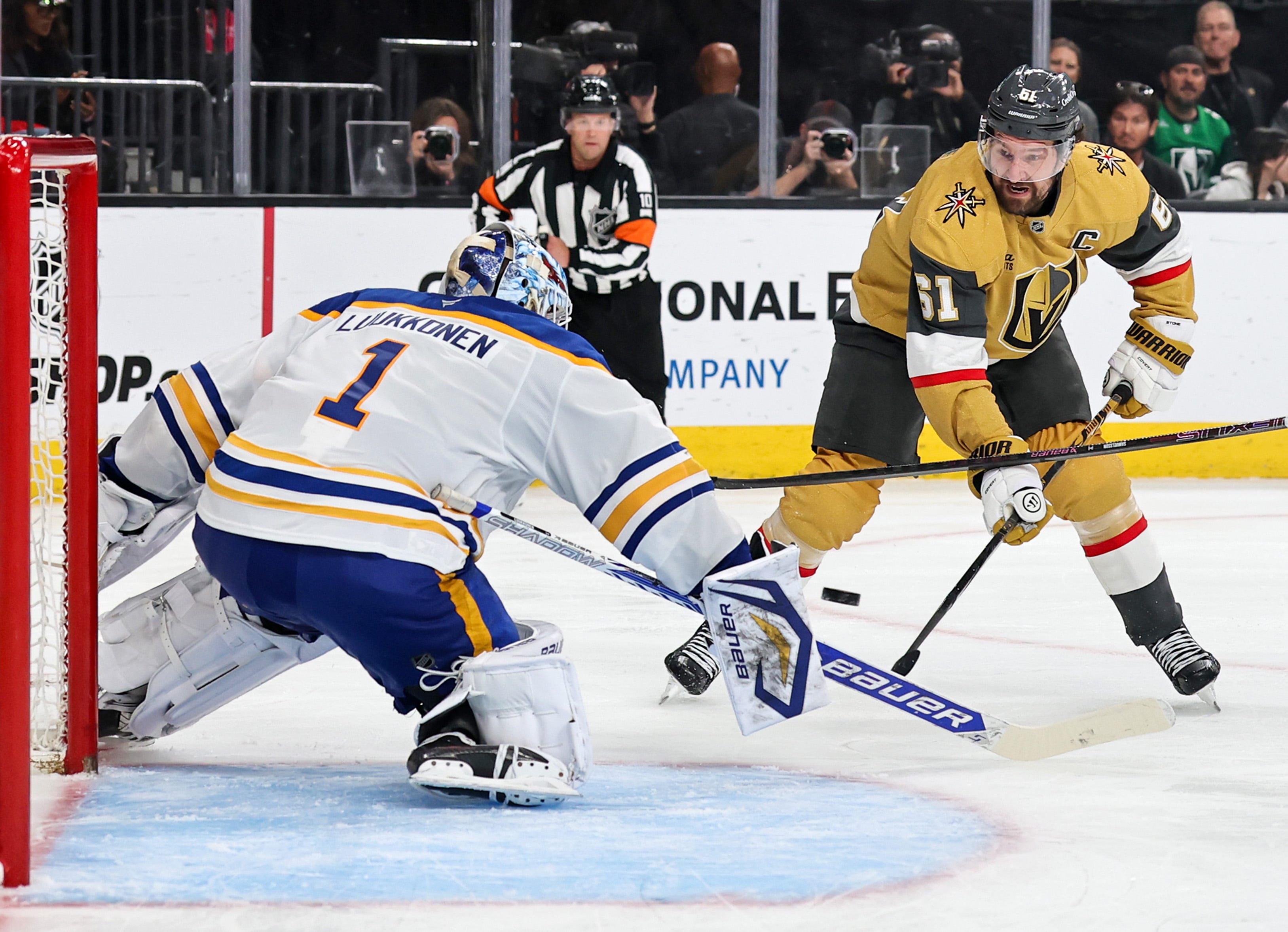 Luukkonen, Sabres blank Vegas on Tuesday