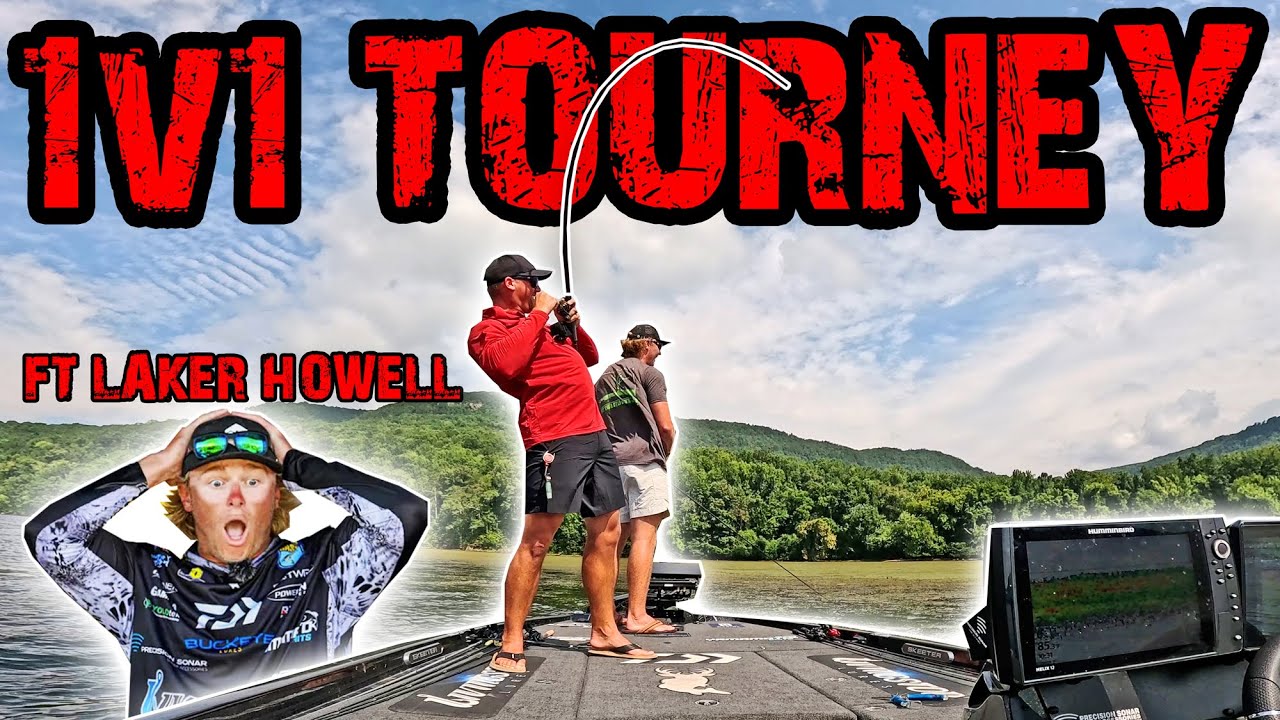 One on one bass battle for big fish