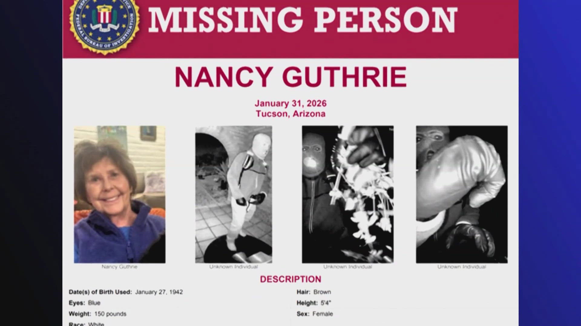 New developments in Nancy Guthrie case as investigation into suspected ...