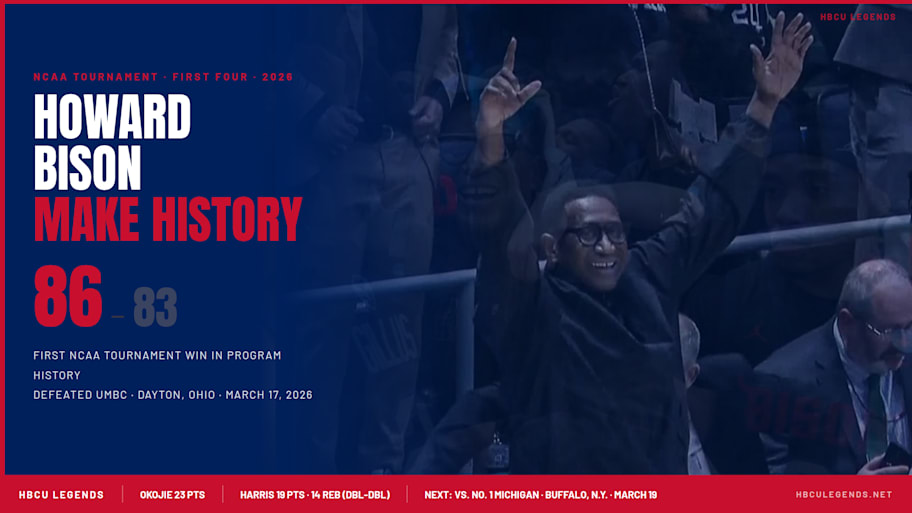 Howard Bison make NCAA tournament history with 86-83 First Four victory ...