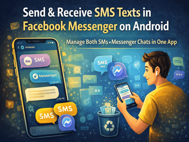 Use Facebook Messenger as your default SMS app on Android: Send and ...