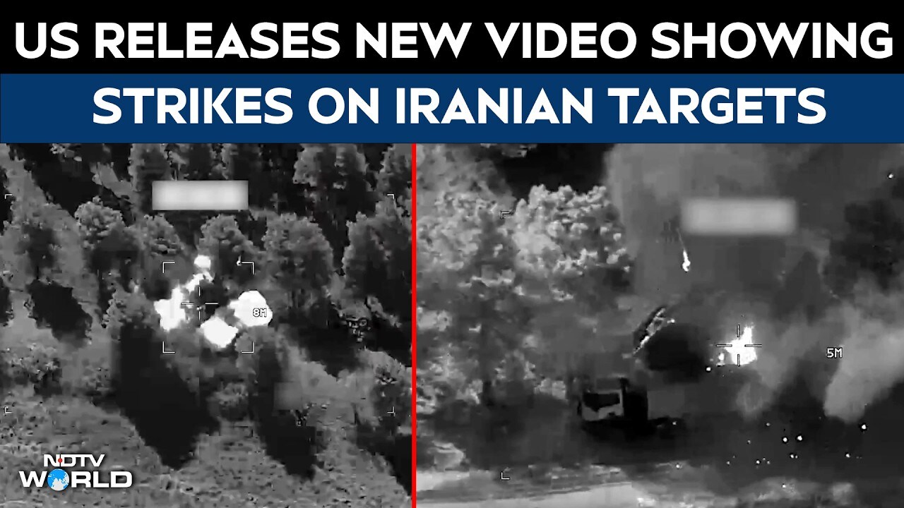 US releases new video showing strikes on Iranian targets