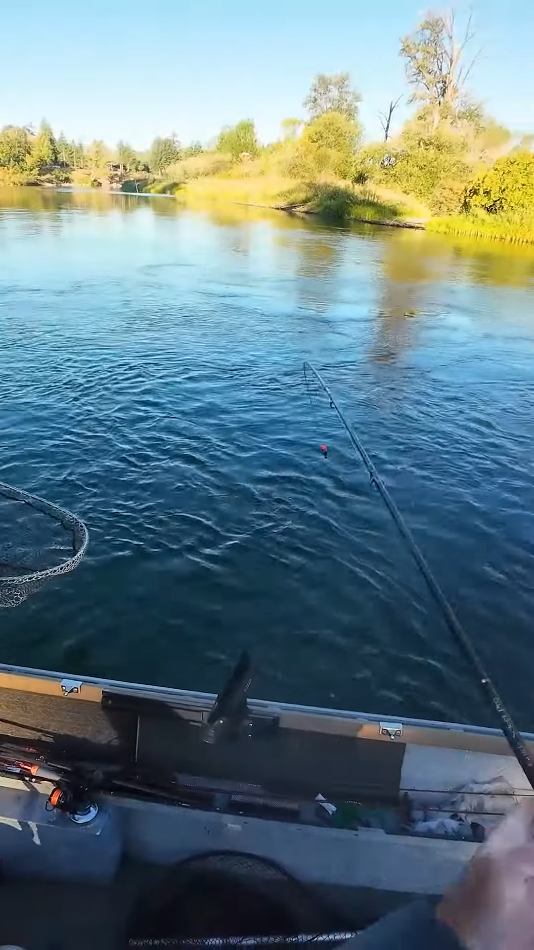 Catching big river fish