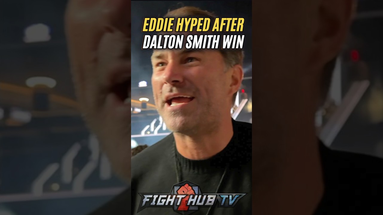 Promoter Eddie Hearn Celebrates Dalton Smith Historic World Title Victory