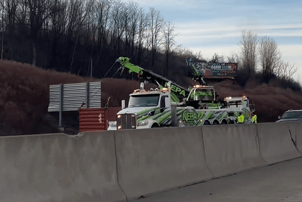 Tractor trailer crash on I-81 causes heavy traffic