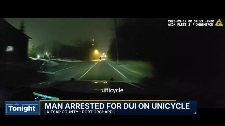 Man arrested for DUI on electric unicycle, Kitsap sheriff says