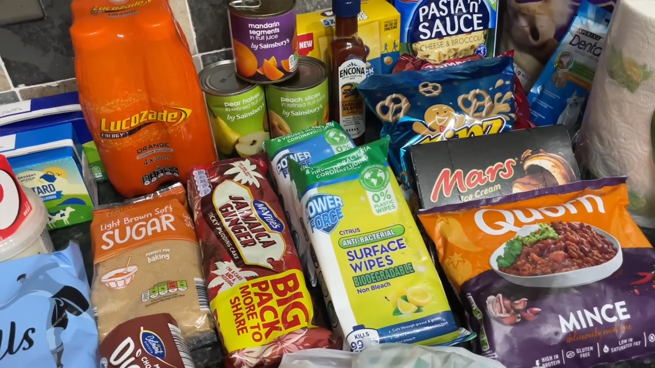 Comparing food shopping at two UK supermarkets