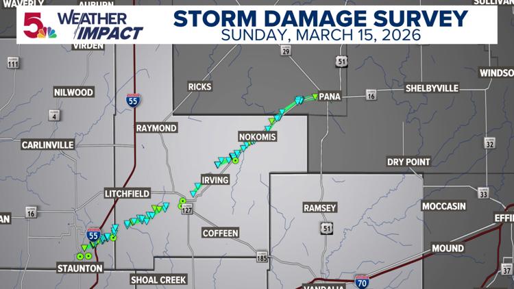 National Weather Service confirms 8 tornadoes in Sunday evening storms