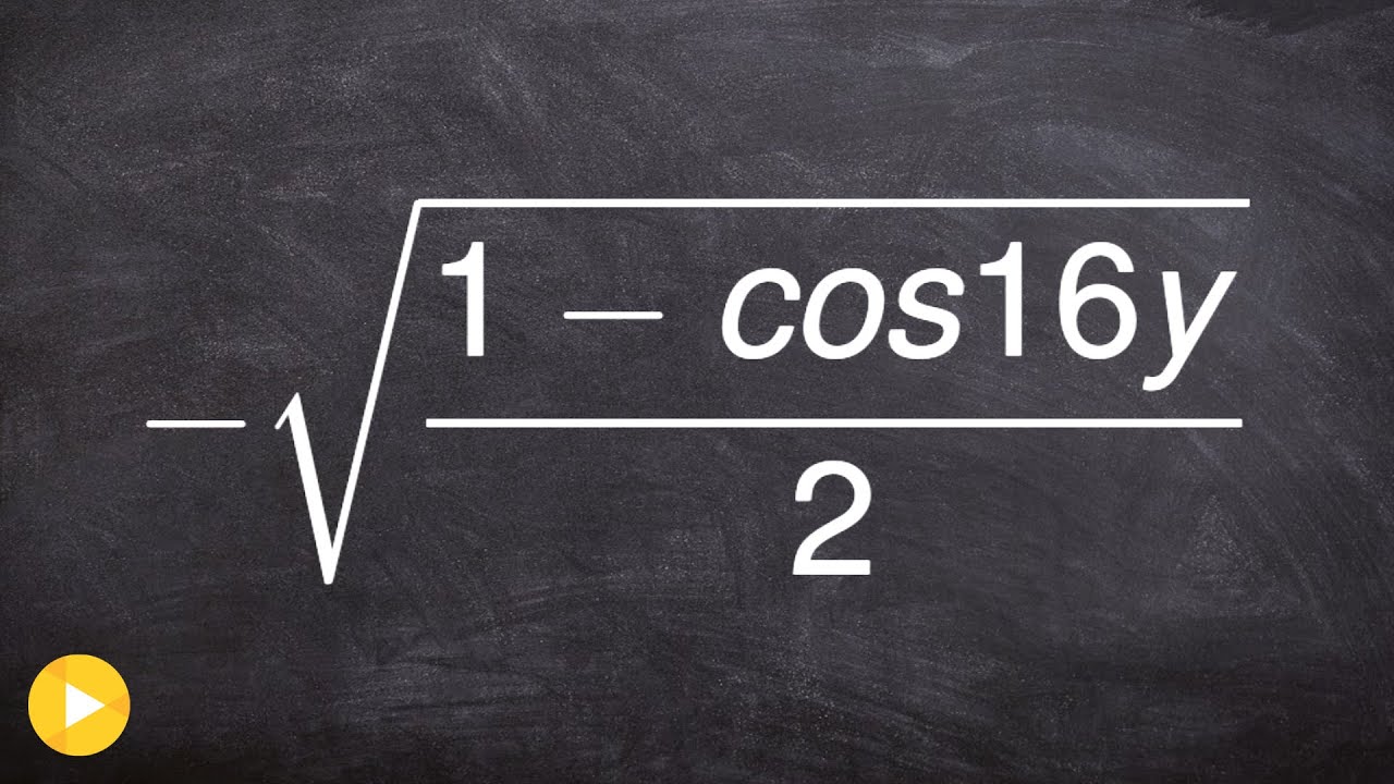 Simplifying a trigonometric expression using half-angle formula