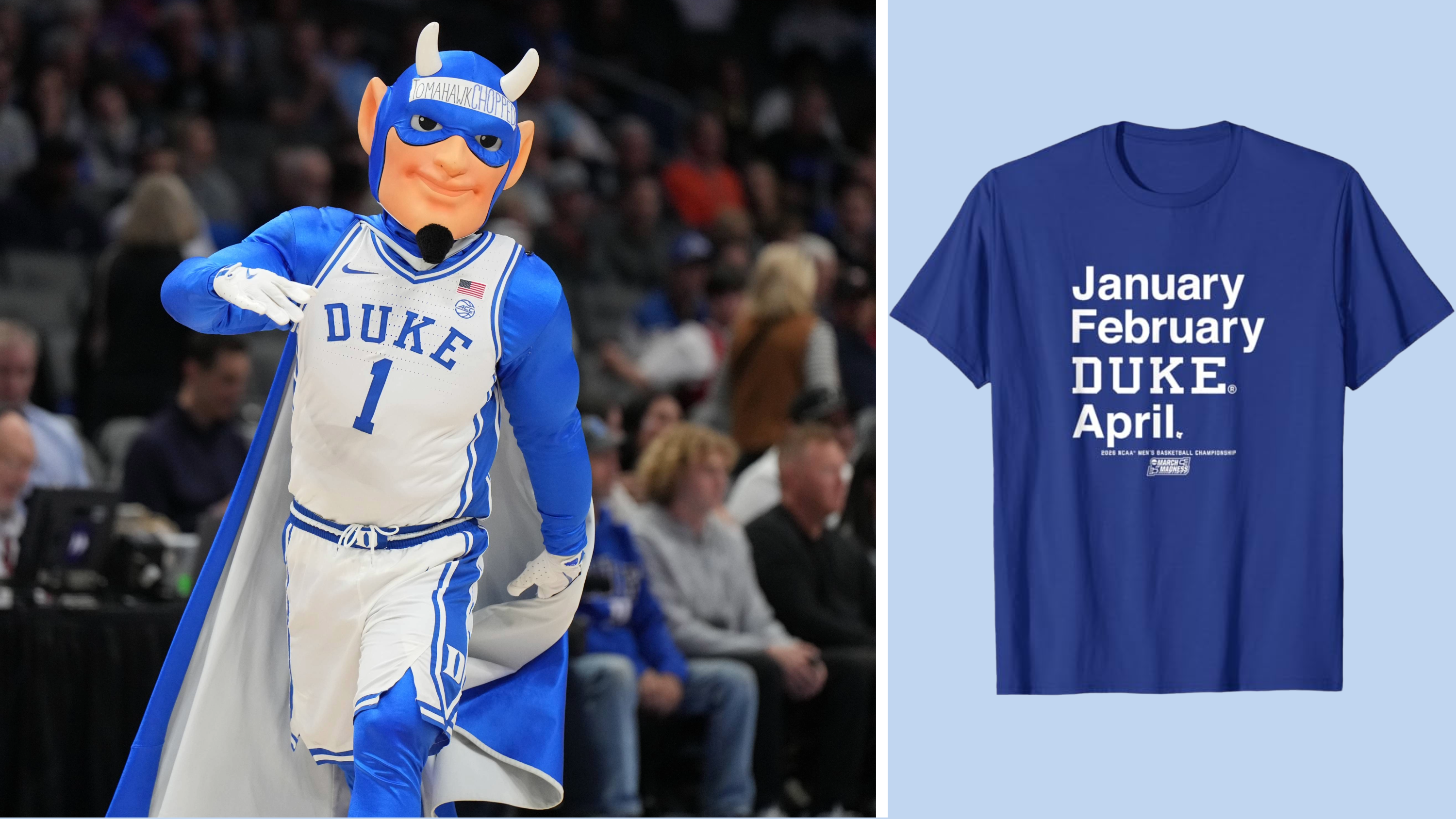 Shop Duke Blue Devils 2026 March Madness gear at Amazon
